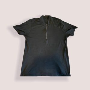 Black Lululemon zip shirt
